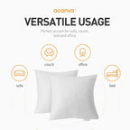 Acanva Decorative Throw Pillow Inserts For Sofa, Bed, Couch And Chair, Square Euro Sham Form Stuffer With Premium Polyester Micr