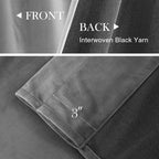 Lazzzy Velvet Grey Blackout Curtains 108 Inches Long Thermal Insulated Drapes For Bedroom Living Room Darkening Window Treatment