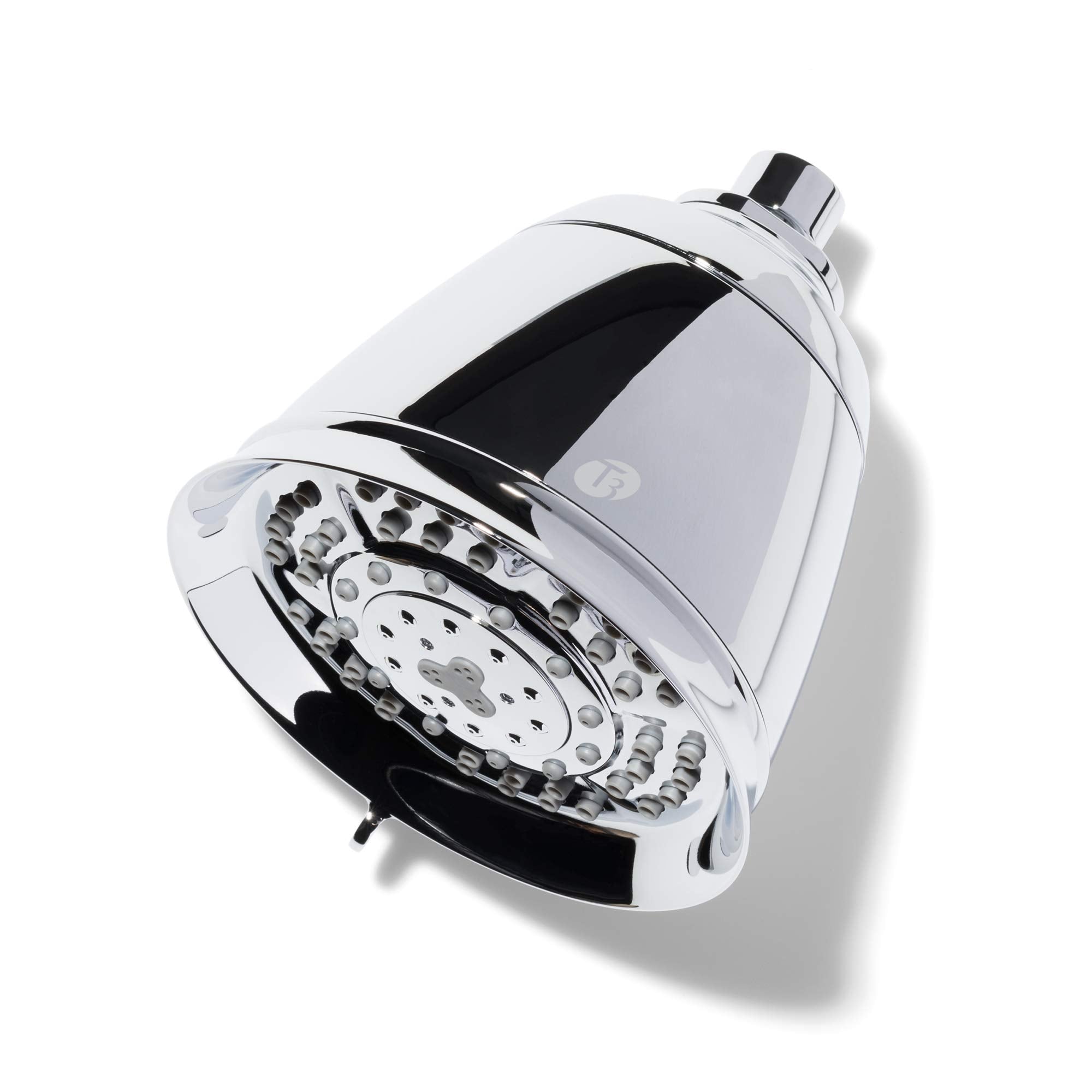 T3 Source Showerhead | Adjustable Chrome Shower Head with Chlorine Filter | Copper, Zinc, and Calcium Water Mineral Filter Reduc