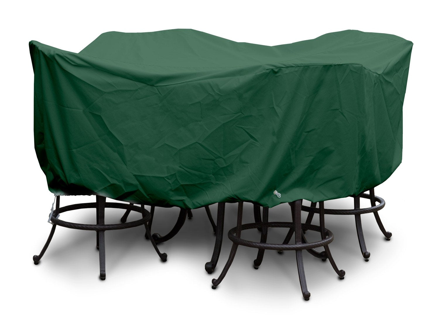KoverRoos Weathermax 65251 Large Bar Set Cover with Umbrella Hole, 84-Inch Diameter by 40-Inch Height, Forest Green