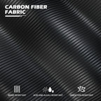 Monibloom Computer Gaming Chair With Footrest And Lumbar Support, Adjustable Hight Ergonomic Racing Chair For Adult Teen Office Or Gaming, Carbon Fiber Leather High Back Video Game Chair, Black