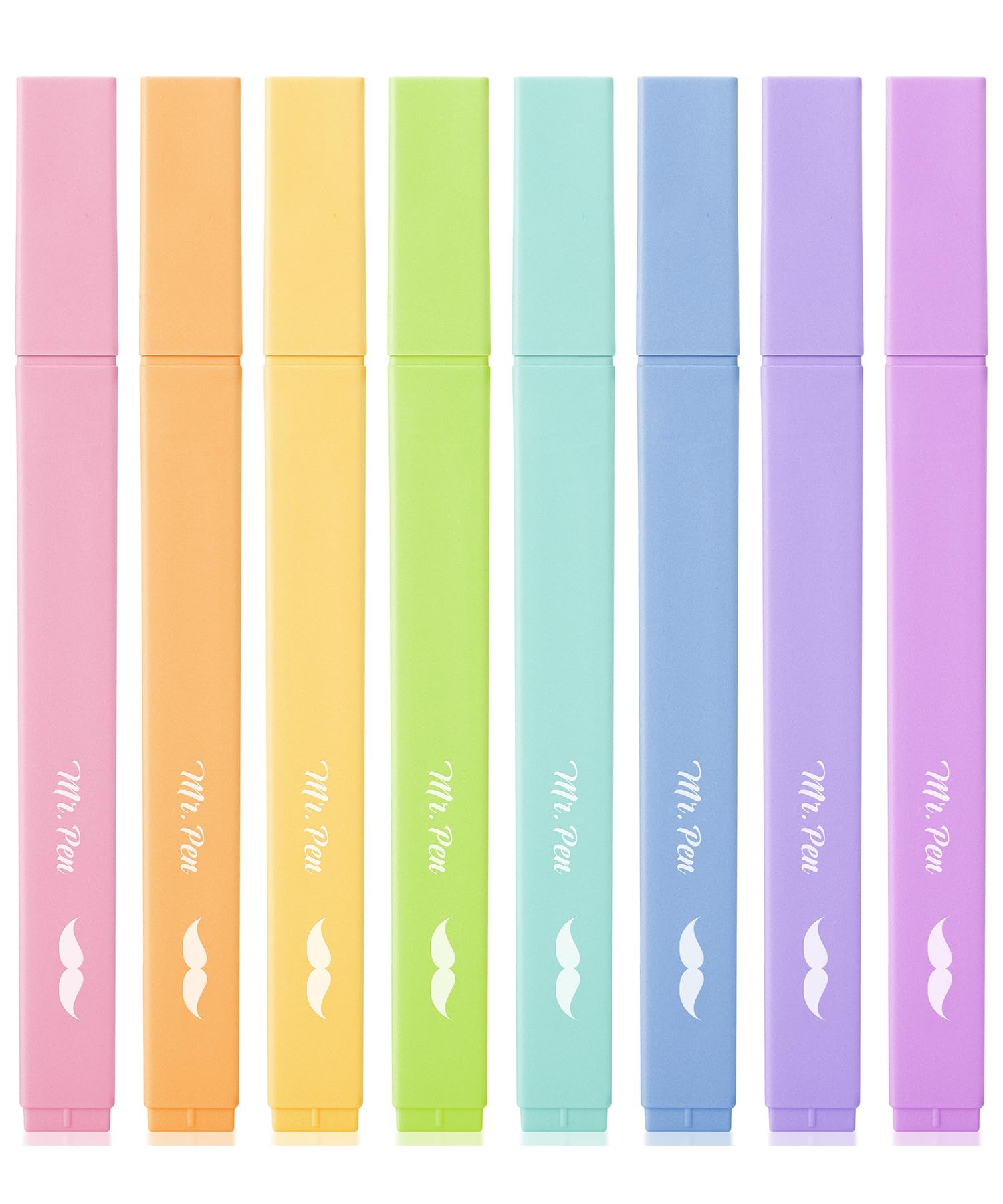 Mr. Pen- Aesthetic Highlighters, 8 Pcs, Chisel Tip, Pastel Candy Colors, Cute Assorted Colors, Bible Highlighters And Pens No Bl