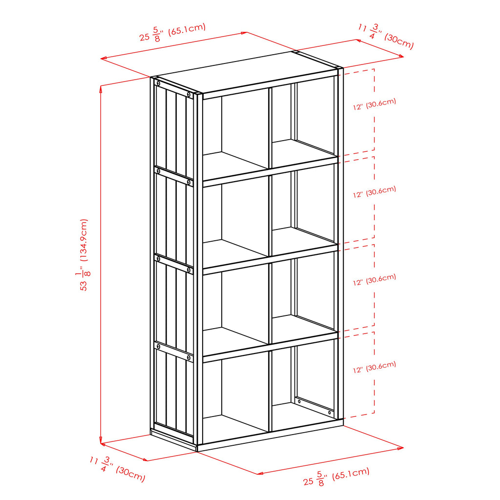 Winsome Timothy 9-Pc Set, 4x2 Grid Shelf & 8 Fabric Baskets