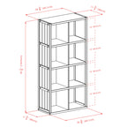 Winsome Timothy 9-Pc Set, 4x2 Grid Shelf & 8 Fabric Baskets