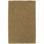 HomeRoots 508998 6 x 9 ft. Rich Gold Shag Hand Tufted Handmade Stain Resistant Rectangle Area Rug