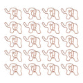 Tnfeeon 20Pcs Cute Elephant Shaped Paper Clips,Rose Gold Journal Paper Clips Metal Bookmark Clips Office Supplies With Storage B