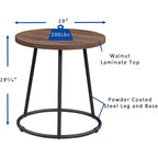 Lorell, LLR16261, Round Side Table, 1 Each