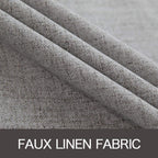 Miulee Linen Blackout Curtains And Drapes 100% Room Darken Thermal Insulated Grommet Window Panels With Coating 2 Pcs W 42 X L 84 Inches Grey