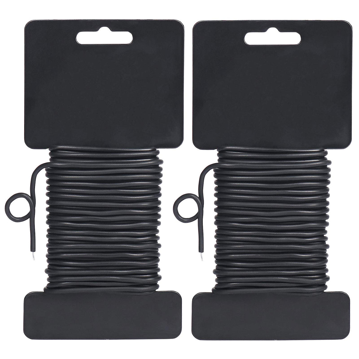 Shintop 3.5Mm Garden Ties, Reusable Plant Twist Tie Black Heavy Duty Soft Wire Tie For Gardening, Home, Office (52.5 Feet)
