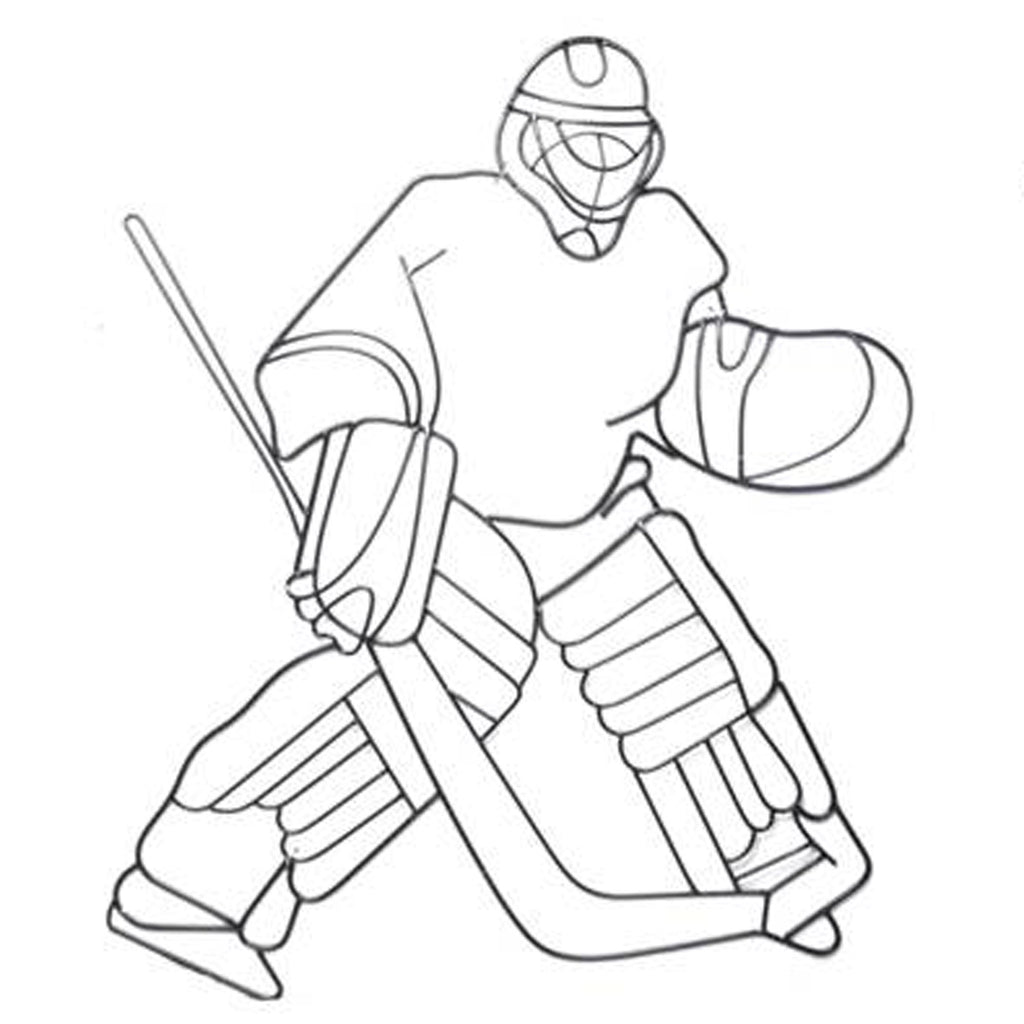 Hosley Ice Hockey Metal Wall D  cor 29.25 Inch High. Ideal Gift for the Ice Hockey Sports Enthusiast Teacher Dorm Den Home Weddi