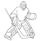 Hosley Ice Hockey Metal Wall D  cor 29.25 Inch High. Ideal Gift for the Ice Hockey Sports Enthusiast Teacher Dorm Den Home Weddi