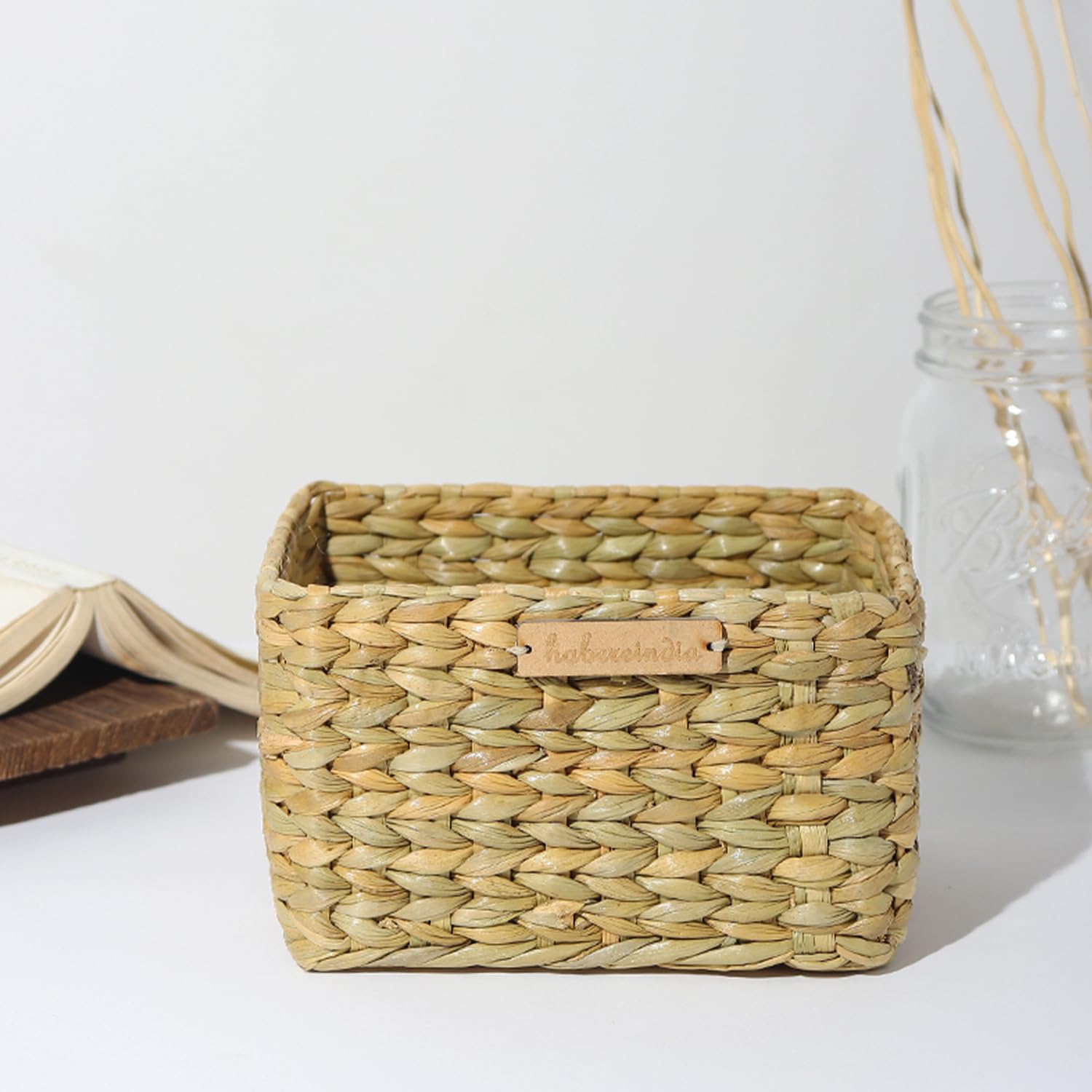 Habere IndiaAll The Cultures Fabricating India Storage Baskets| Jute Desk Organiser | Bamboo Basket | Gift Hamper Basket | Seag
