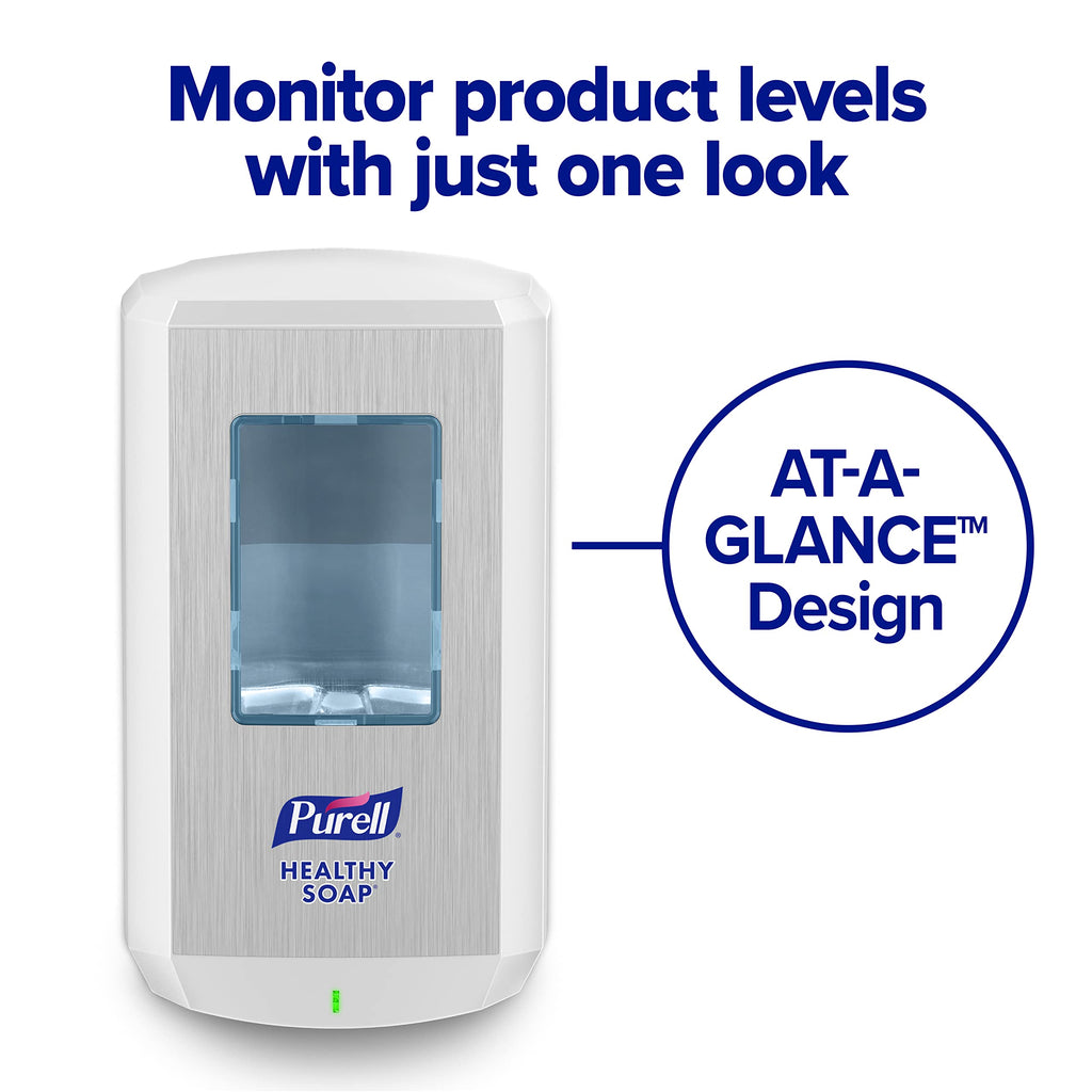 PURELL CS8 Automatic Hand Soap Dispenser, White, for 1200 mL PURELL CS8 Soap Refills (Pack of 1) - 7830-01 - Manufactured by GOJO, Inc.