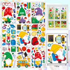 9 Sheets Back To School Window Clings, Gnome Book School Bus Double-Sided Window Decals Reusable Static Abc Apple First Day Of S
