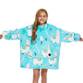 Three Poodle Wearable Blanket Hoodie, Glow In The Dark Oversized Hoodie Blanket, Sherpa Hooded Blanket Sweatshirt For Adults Wom
