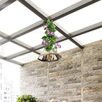 Gtidea Artificial Vines, 2Pcs 15Feet Morning Glory Hanging Plants Silk Garland Fake Green Plant Home Garden Wall Fence Stairway