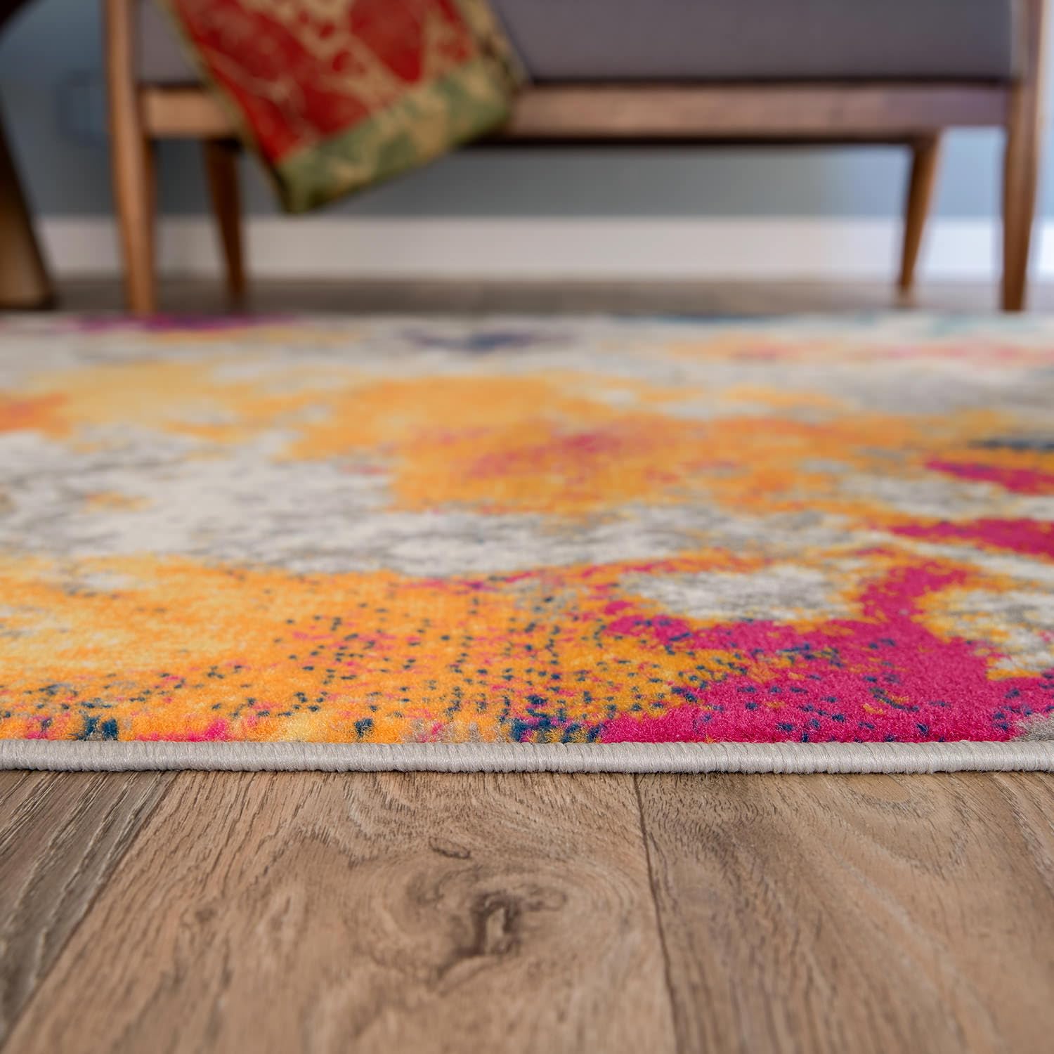 Rugshop Sky Collection Modern Abstract Runner Rug 2'7'' X 6' Multi