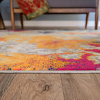 Rugshop Sky Collection Modern Abstract Runner Rug 2'7'' X 12' Multi