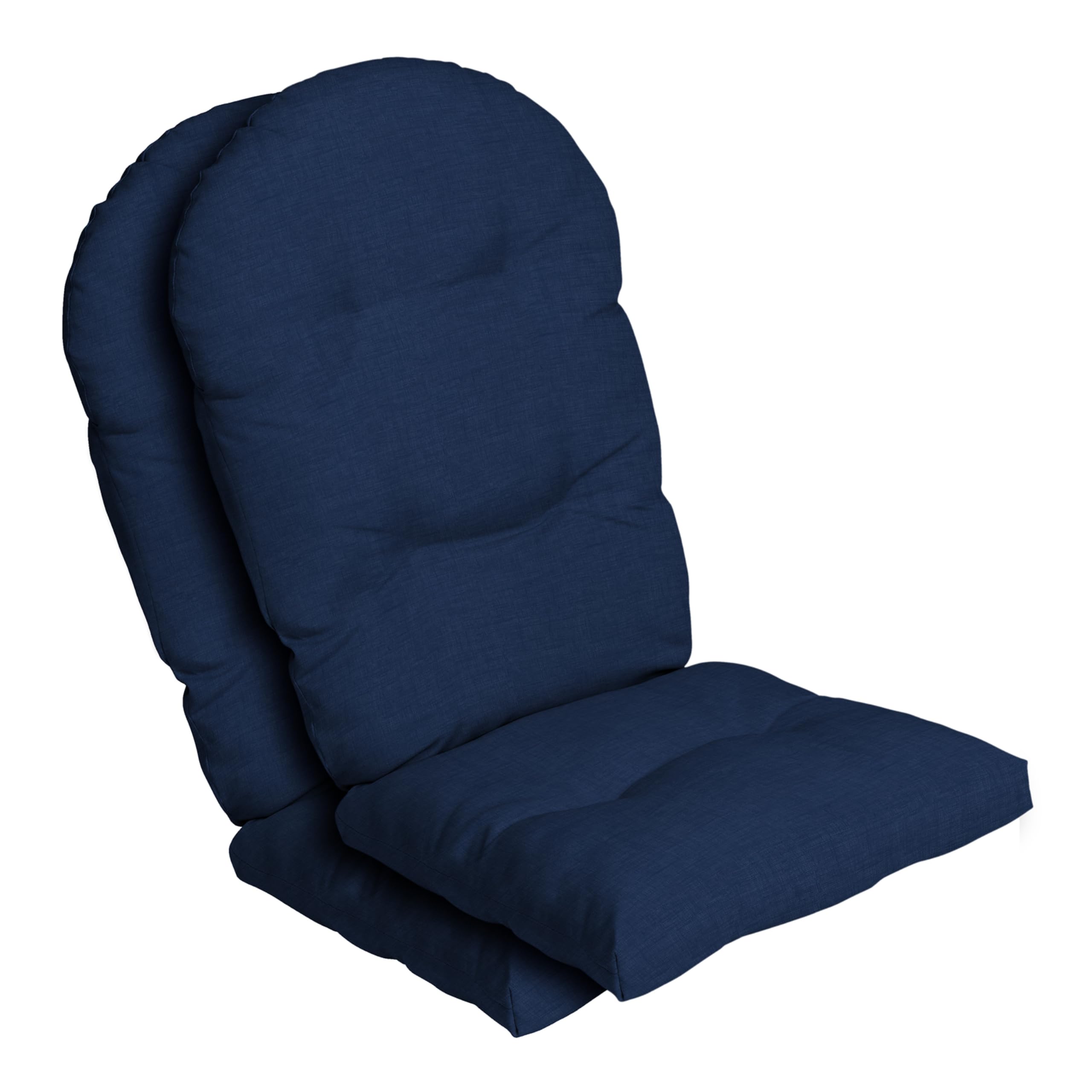 Arden Selections Outdoor Plush Modern Tufted Rocking Chair Cushion, Set Of 2, 20 X 18, Water Repellent, Fade Resistant, Cushions