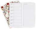 Ricco Bello Travelers Notebook Insert, Floral Weekly To Do Undated Calendar Refill, 8.25 X 4.25 Inches (Set Of 3)