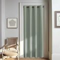 NICETOWN Blackout Sage Green Curtain for Windows 120 inch Long - Thermal Insulated Solid Grommet Room Darkening Drape Sound Redu