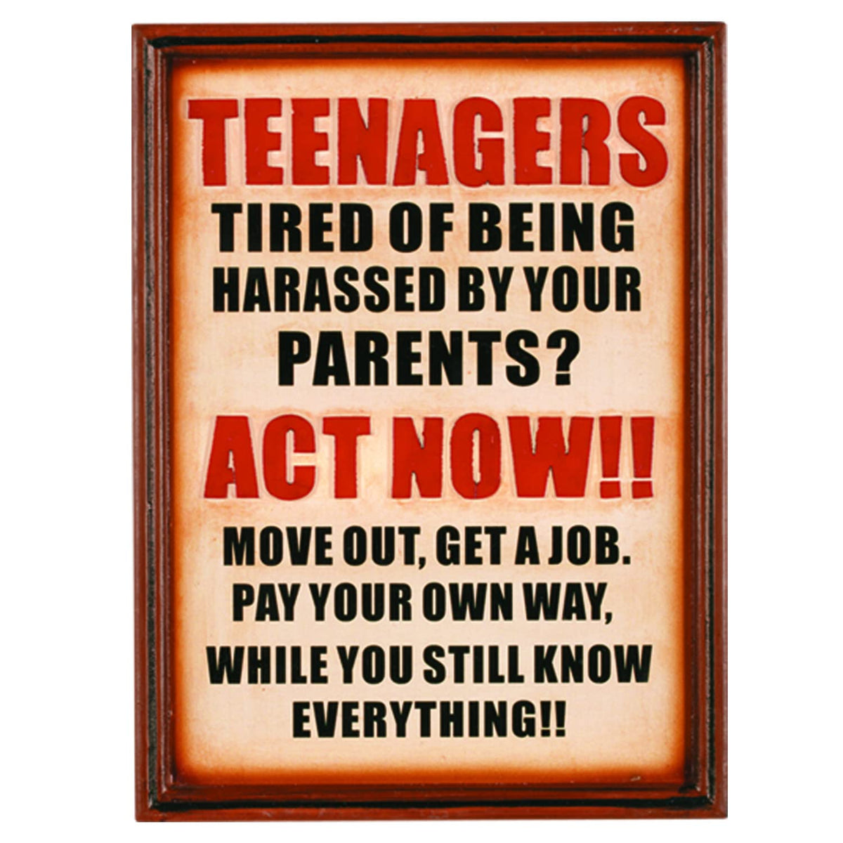 Pub Sign Teenagers