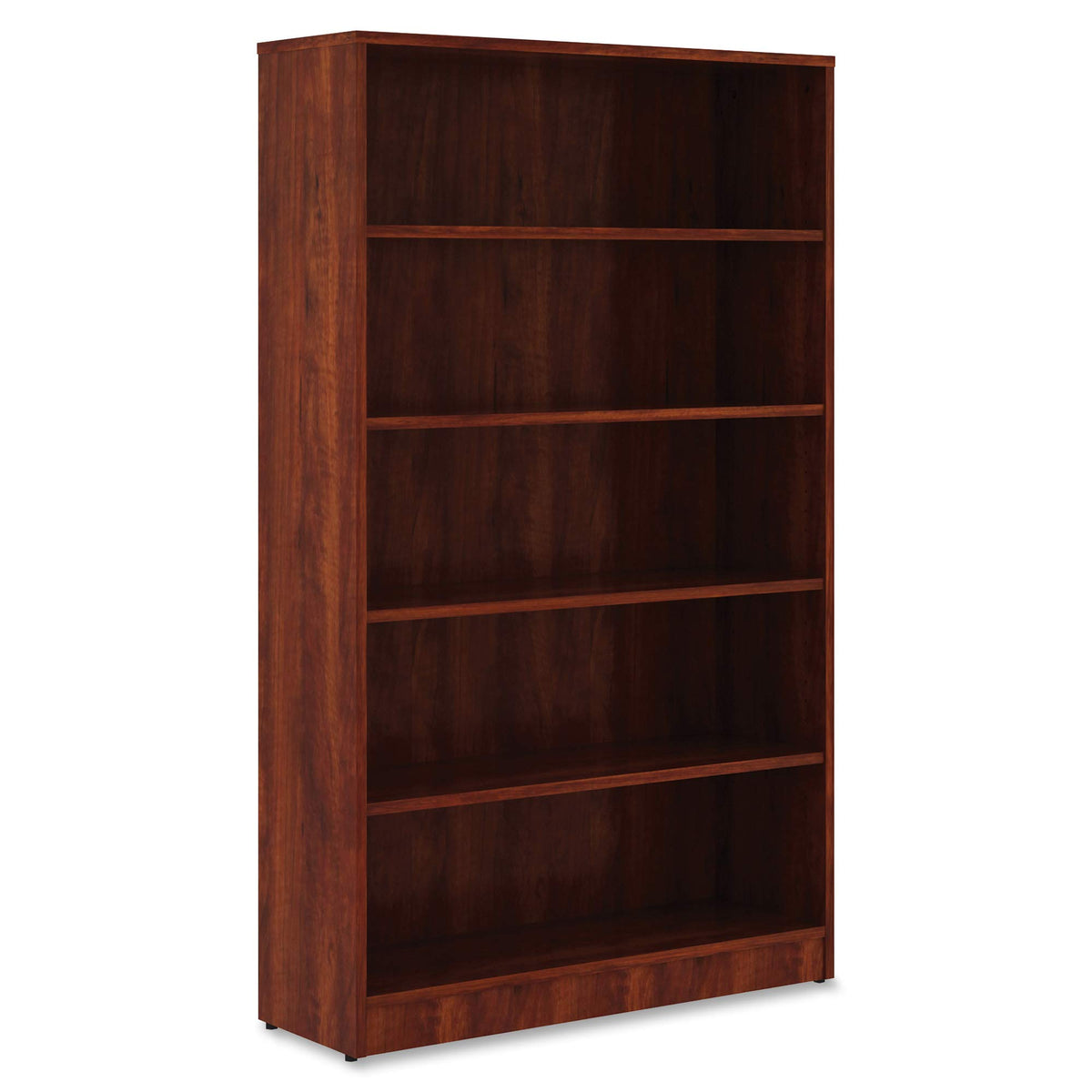 Lorell Cherry Laminate Bookshelf, 36&quot; X 12&quot; X 60&quot;