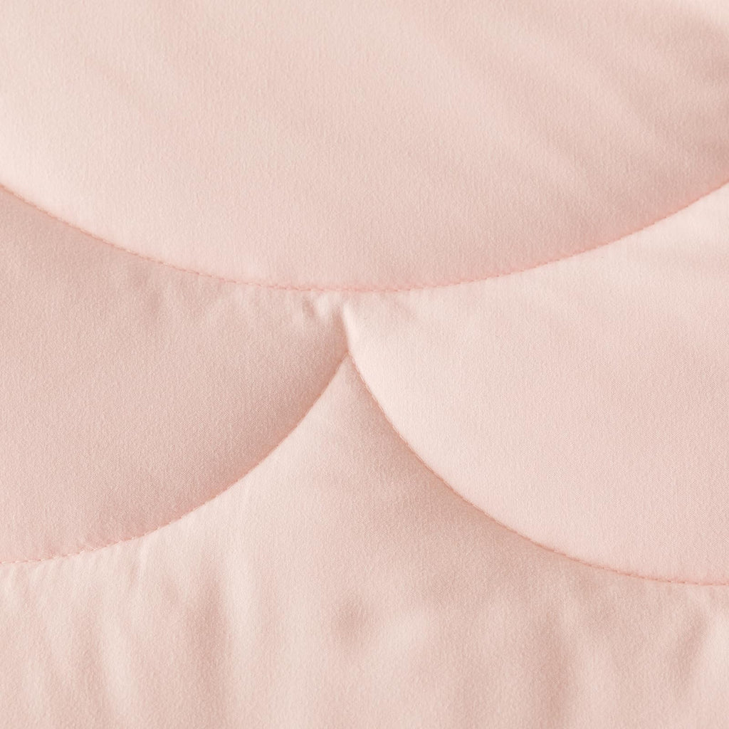Clothknow Pink Floral Twin Comforter Set 3Pcs Daisy Puff Bedding Comforter Sets Boho Comforter Twin Soft Pink Comforter Sets Twin Blush Floral Comforter