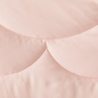 Clothknow Pink Floral Twin Comforter Set 3Pcs Daisy Puff Bedding Comforter Sets Boho Comforter Twin Soft Pink Comforter Sets Twin Blush Floral Comforter