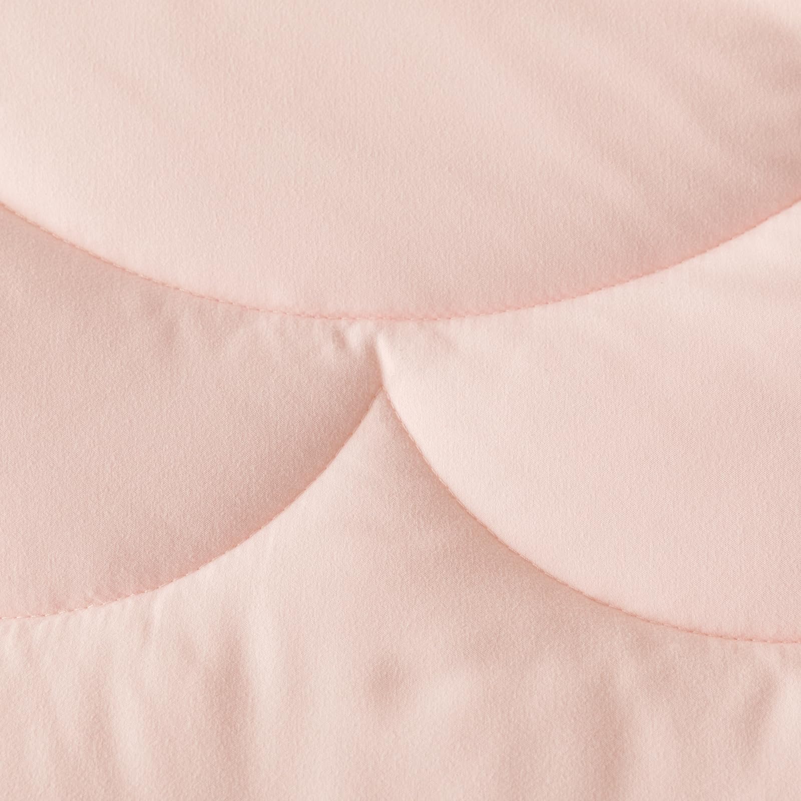 Clothknow Pink Floral Twin Comforter Set 3Pcs Daisy Puff Bedding Comforter Sets Boho Comforter Twin Soft Pink Comforter Sets Twin Blush Floral Comforter