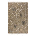 Kosas Home Belfast 96 x 120 Geometric Wool & Jute Area Rug in Khaki