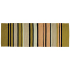HomeRoots 3' X 8' Multicolored Stripes Runner Rug