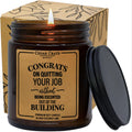 Funny Retirement Gift | Congrats on Quitting Your Job Without Being Escorted Out | Scented Candles for Women Farewell Gift for H