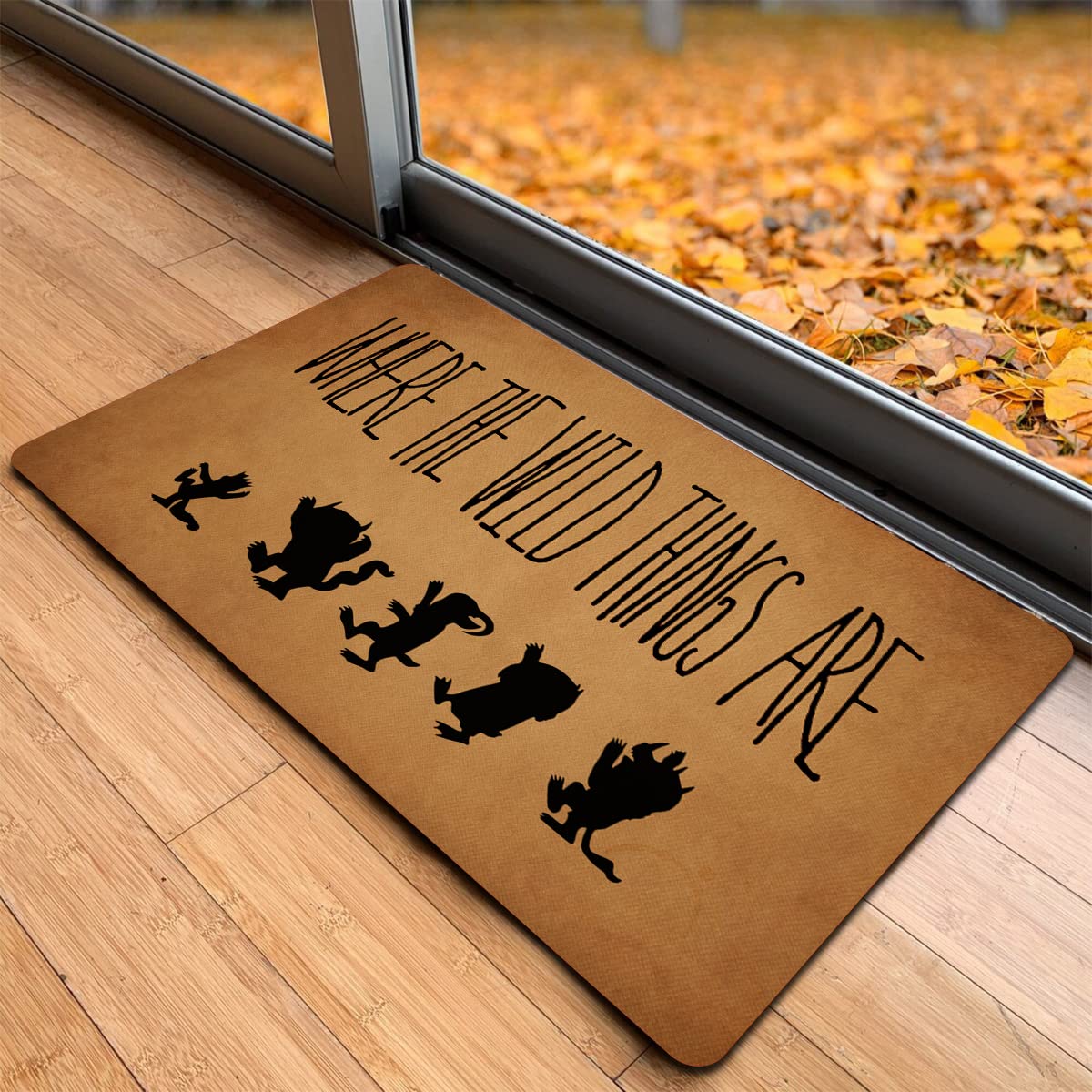 Funny Entry Rugs For Inside House Decor Indoor Rubber Doormat Where The Wild Things Are Personalized Monogram Kitchen Rugs And M