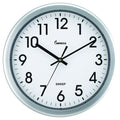 Impecca 12 Silent Wall Clock Non Ticking Sweep Movement, Metallic Silver (Metallic Silver)
