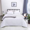 Houseri White Twin Size Comforter Sets Solid White Bedding Comforters For Kids Girls Boys Soft Cozy Comfy Plain All White Bed Qu
