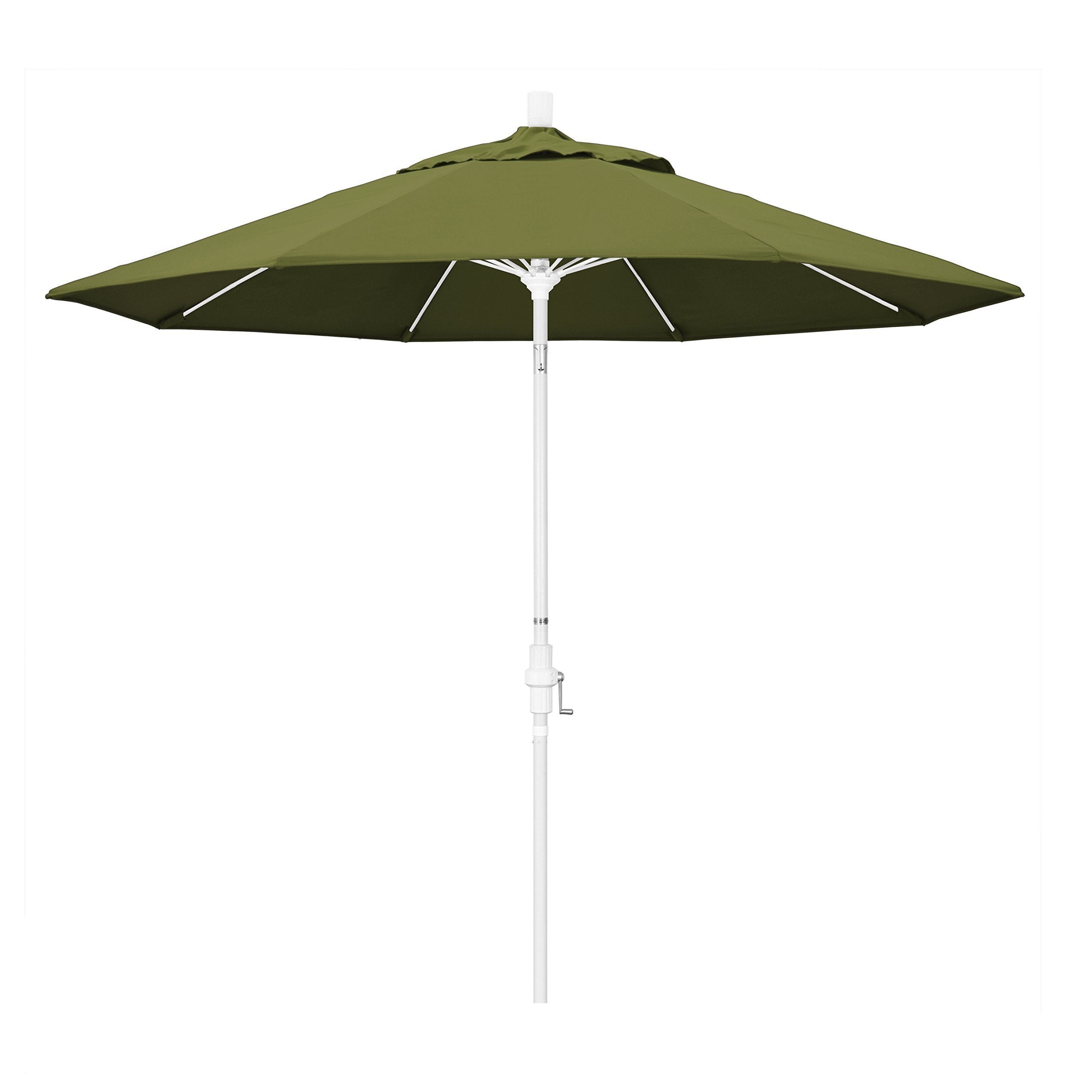 California Umbrella Gscuf908170-Sa21 9' Round Aluminum Pole Fiberglass Rib Market Patio Umbrella, Palm