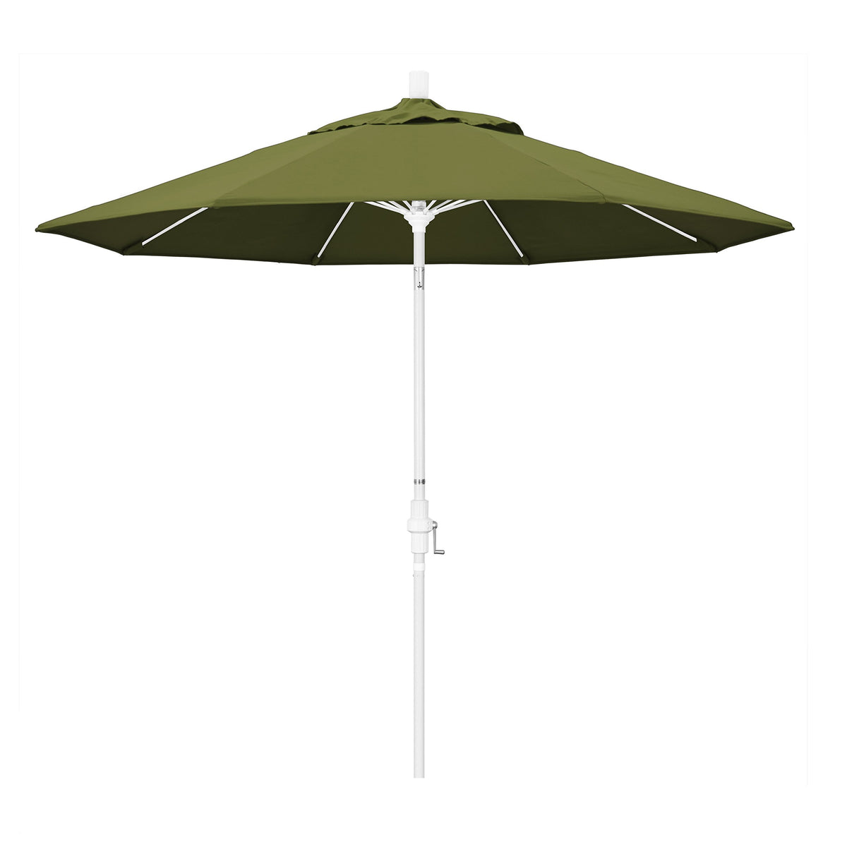 California Umbrella Gscuf908170-Sa21 9' Round Aluminum Pole Fiberglass Rib Market Patio Umbrella, Palm