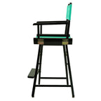 Casual Home 24" Director's Chair Black Frame-with Teal Canvas, Counter Height