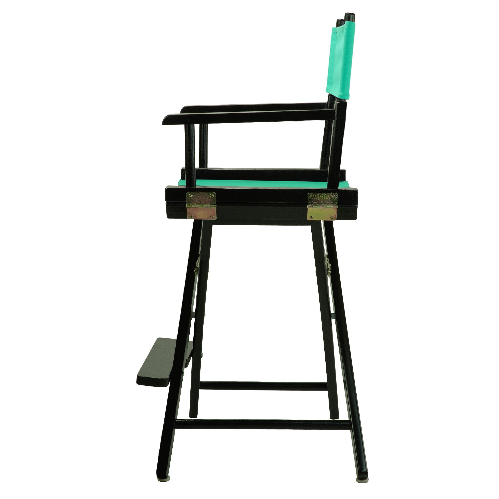 Casual Home 24" Director's Chair Black Frame-with Teal Canvas, Counter Height