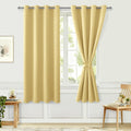 Hiasan Blackout Curtains for Bedroom, 52 x 63 Inches Length - Thermal Insulated & Energy Saving Window Curtains for Living Room,