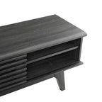 Modway Render Mid-Century Modern Low Profile 70 Inch Media Console TV Stand in Charcoal, 70"