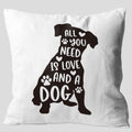 Grace Yonks All You Need Is Love And A Dog Throw Pillow Covers, Painting Labrador Gifts For Dog Lover,18 X 18 Inch Decorative Fl
