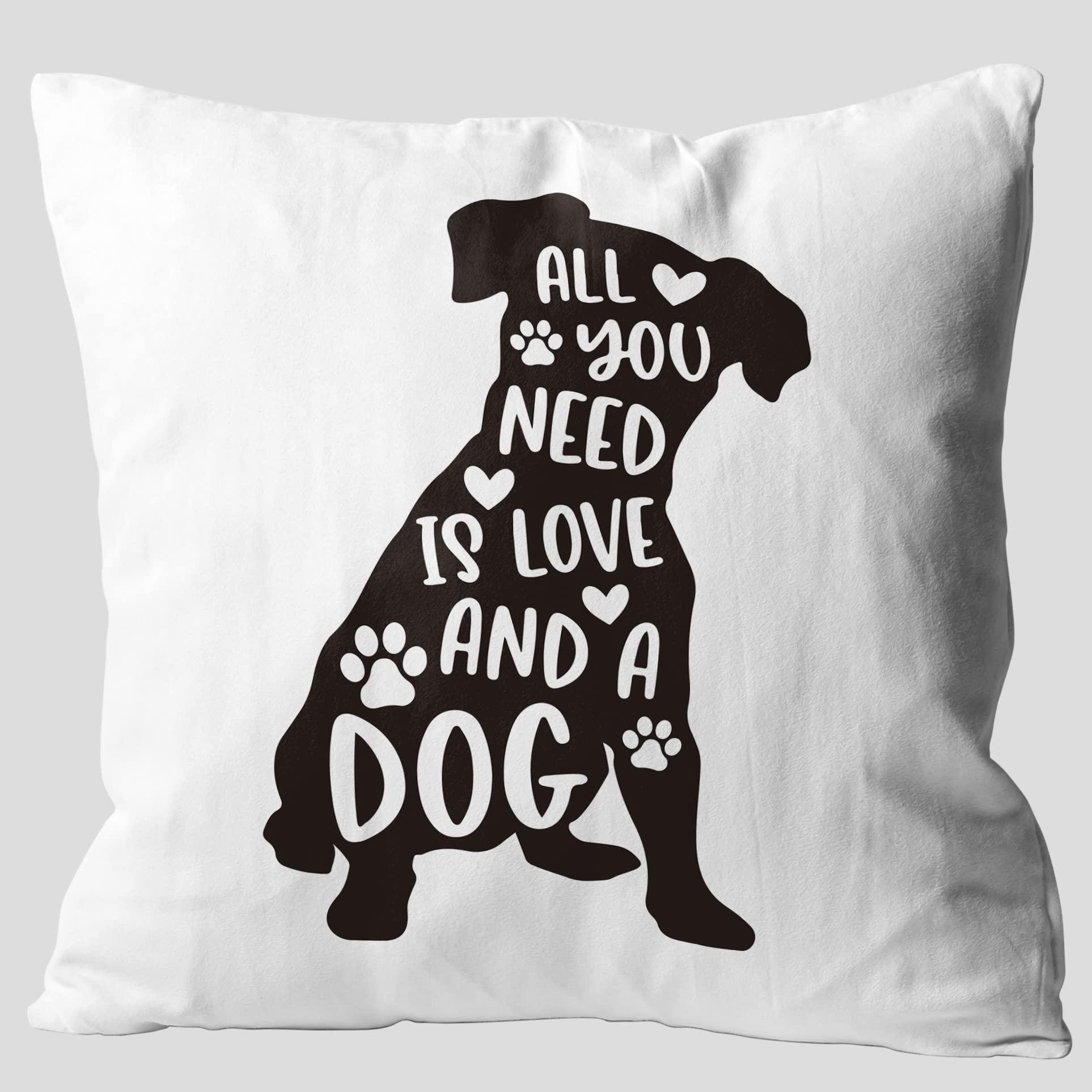 Grace Yonks All You Need Is Love And A Dog Throw Pillow Covers, Painting Labrador Gifts For Dog Lover,18 X 18 Inch Decorative Fl