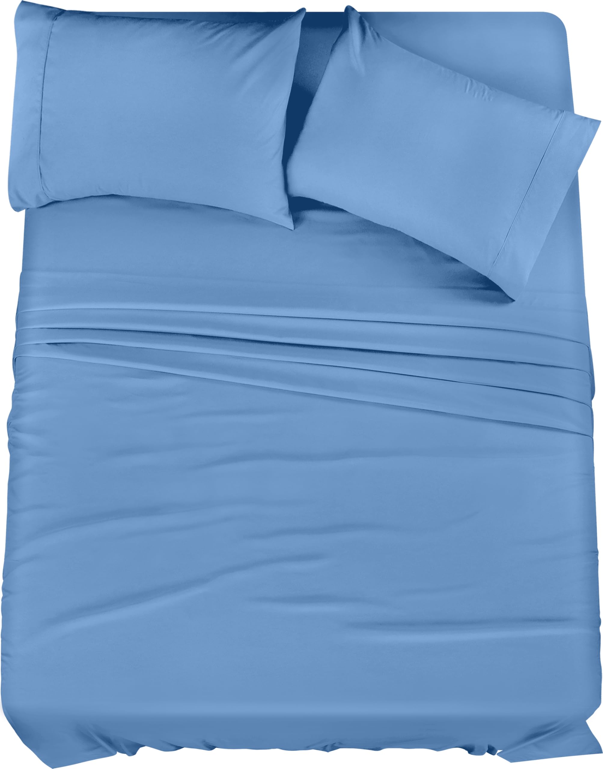 Utopia Bedding Queen Bed Sheets Set - 4 Piece Bedding - Brushed Microfiber - Shrinkage And Fade Resistant - Easy Care (Queen, Du