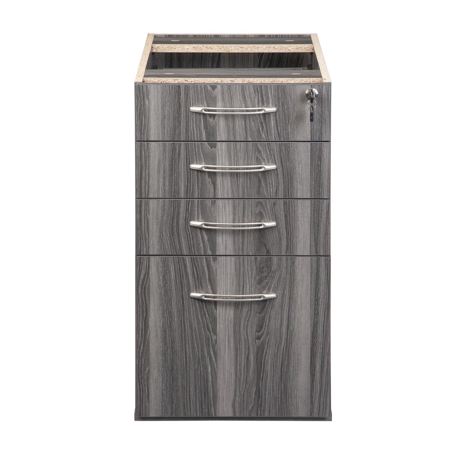 Safco Mayline APBBF20LGS Aberdeen 20"D Credenza Pedestal PBBF for use with Credenza, Return, Extended Corner, sold separately, Gray Steel Tf