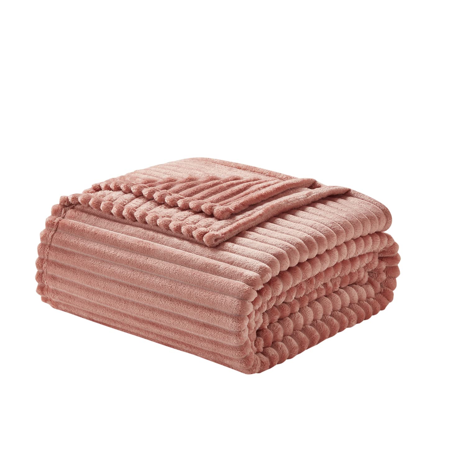 Nestl Misty Rose Fleece Blanket - Bed Blankets Queen Size, Lightweight Fuzzy Blanket, Super Soft Blanket, Queen Size Blanket For