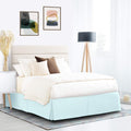 Nestl Light Baby Blue Full Xl Bed Skirt - Full Xl Size Bed Skirt 14 Inch Drop - Brushed Microfiber Bed Skirts - Hotel Quality Pl