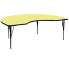 Flash Furniture 48X96 Kdny Yell Activity Table, 96"D X 48"W X 25.13"H, Yellow
