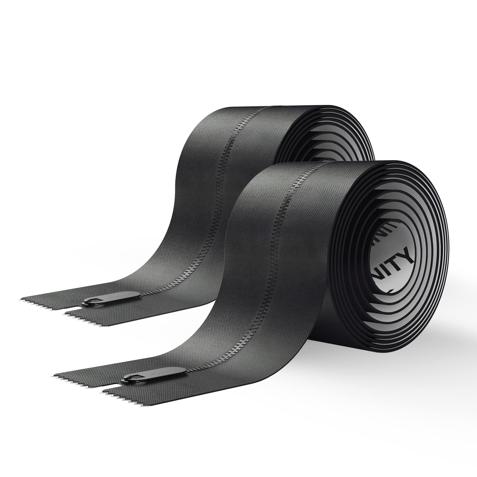 Ac Infinity Peel And Stick Zipper 2-Pack, 7 Ft. X 3 In. Heavy Duty Dust Barrier, Double Sided Zipper For Grow Rooms, Greenhouses